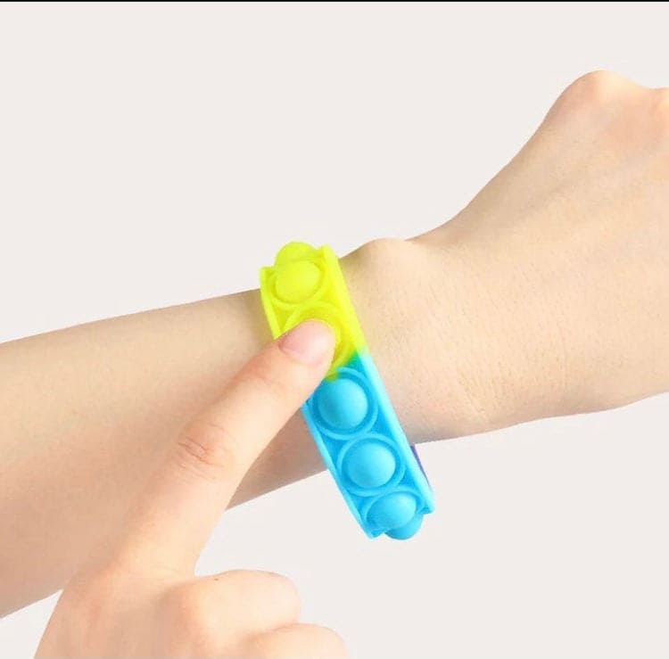 Press Bubble Wrist Band, Pop Bracelet Fidget Toy, Colorful Silicon Bracelet For Kids Press Bubble Wrist Band, Pop Bracelet Fidget Toy, Colorful Silicon Bracelet For Kids